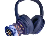 BuddyPhones CosmosFun Active Noise Cancelling Wireless Over-Ear Headphones with Built-in Microphone